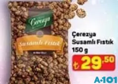 ÇEREZYA SUSAMLI FISTIK 150 G fiyat ve kampanya bilgisi